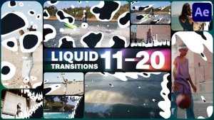 Videohive Liquid Transitions for After Effects 47991922 Elements template preview