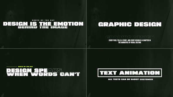 Videohive Minimal Text Intro Titles template preview