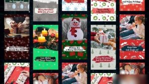 Videohive Christmas Brush Stories Openers template preview