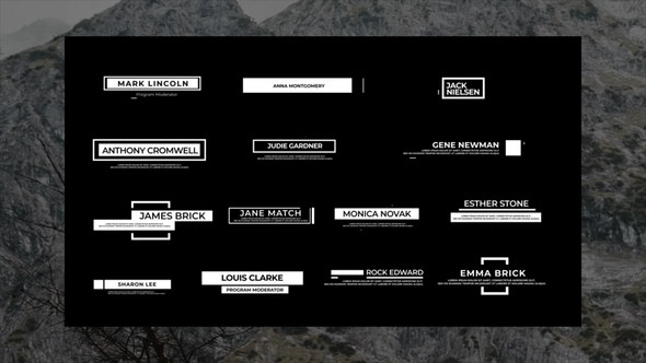 Videohive Unique News Titles Animation Elements template preview