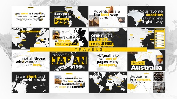 Videohive World Map Pro - Travels Elements template preview