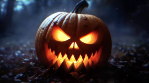 Videohive Nightmare Pumpkin Intro Logo Stings template preview