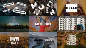 Videohive Kinetic Typography Titles | AE 56008210 Titles template preview