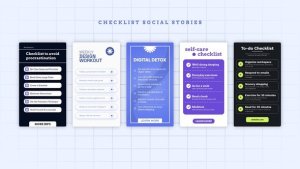 Videohive Checklist Social Stories Product Promo template preview