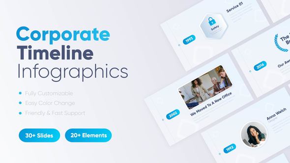 Videohive Corporate Timeline 43396816 Infographics template preview
