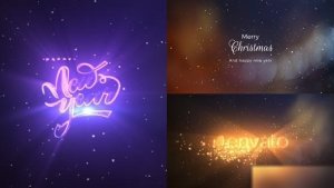 Videohive Christmas And New Year Logo Reveal Logo Stings template preview