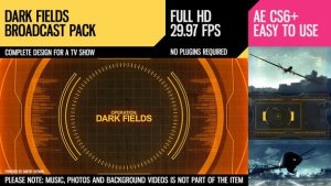 Dark Fields (Broadcast Pack) Video Displays template preview
