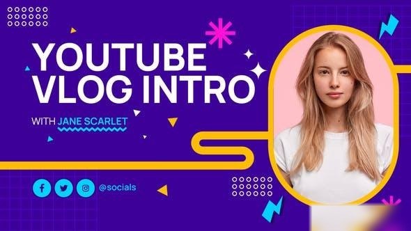 Videohive Podcast Youtube Vlog Intro 46101694 Openers template preview