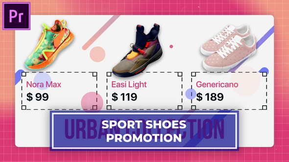 Sport Shoe Promo | MOGRT for Premier Pro Premiere Pro template preview