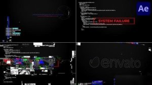 Videohive System Glitches for After Effects Logo Stings template preview
