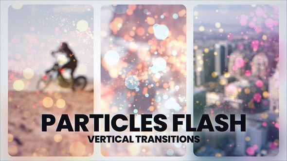 Videohive Vertical Particles Transitions Elements template preview