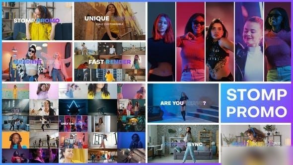 Videohive GradientBlend Stomp Promo Openers template preview