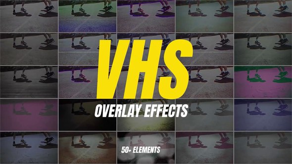 Videohive VHS Overlay Effects Elements template preview