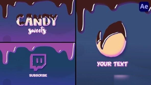 Videohive Chocolate Cartoon Logo Reveal Animations [After Effects] Logo Stings template preview