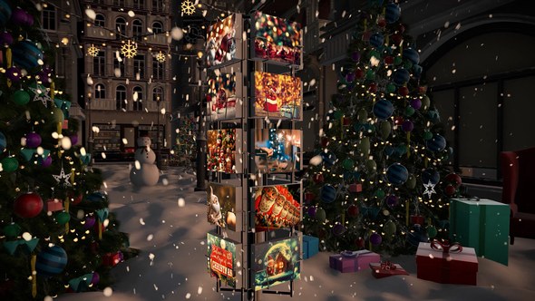 Videohive Christmas Postcards Slideshow Video Displays template preview