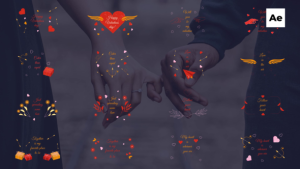 Videohive 16 Valentine's Day Titles Titles template preview