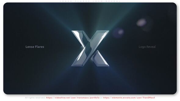 Videohive Lense Flares Logo Reveal Logo Stings template preview