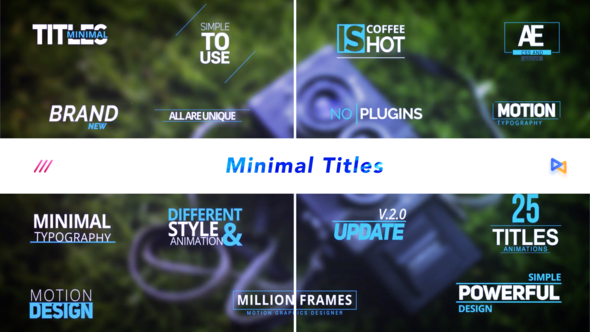 Videohive Minimal Titles 19646479 Titles template preview