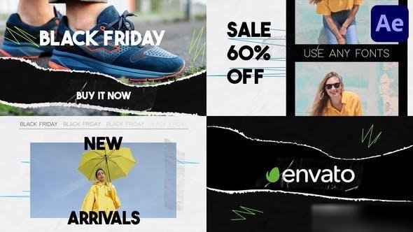Videohive Black Friday Slides for After Effects Openers template preview