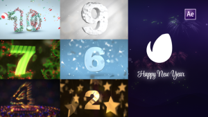 Videohive New Year Creative Countdown Elements template preview