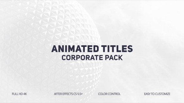 Videohive Animated Titles 20533056 Titles template preview