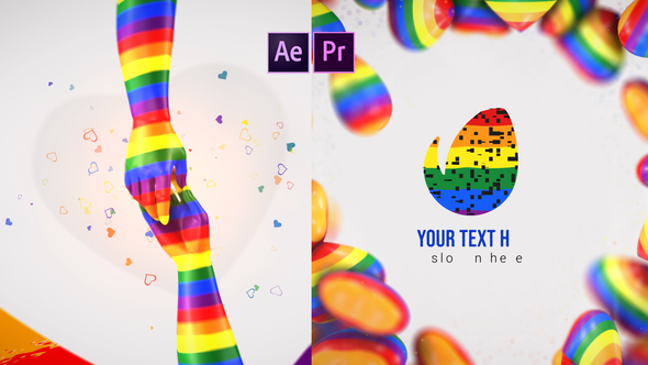 Videohive LGBTQ Logo Reveal Logo Stings template preview