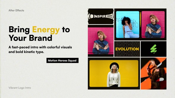 Videohive Vibrant Logo Intro Logo Stings template preview