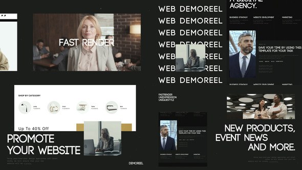 Videohive Minimalistic Website Promo 53409213 Product Promo template preview