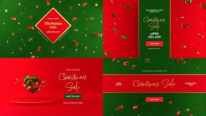 Videohive Christmas Sale Pack 55465778 Video Displays template preview