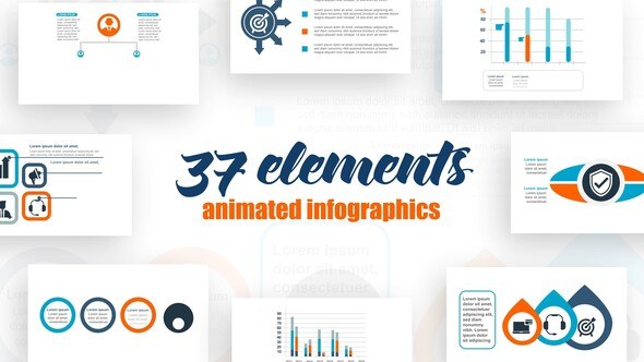 Infographics Vol.1 Video Displays template preview