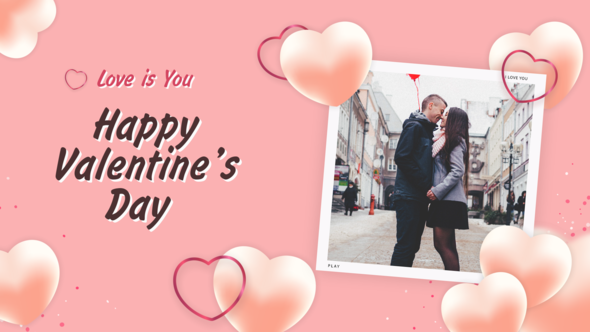 Videohive Happy Valentines Day Video Displays template preview