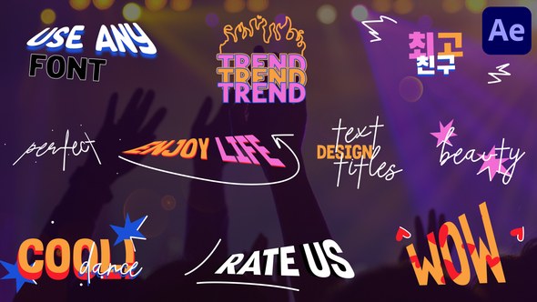 Videohive Modern Design Text Titles for After Effects Titles template preview