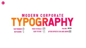 Videohive Modern Corporate Typography Titles template preview