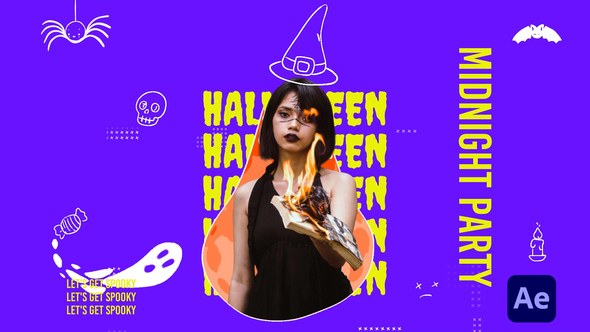 Videohive Spooky Doodle Halloween Intro Openers template preview