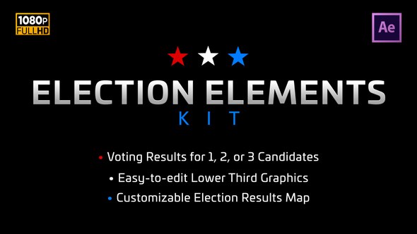 Election Elements Kit Video Displays template preview
