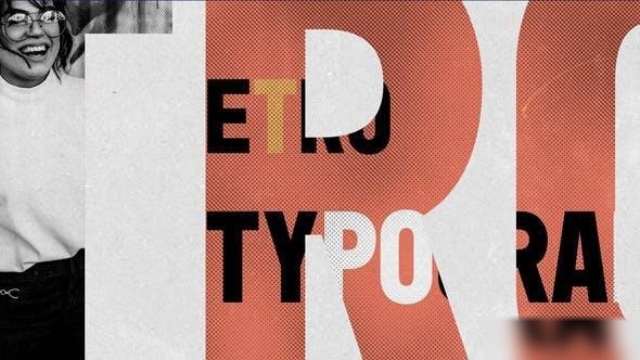 Videohive Retro Typography Intro Openers template preview