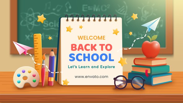 Videohive Back to School Intro 59226610 Openers template preview