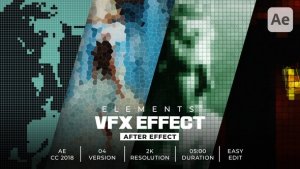 Old Cell & Pattern Effects Elements template preview