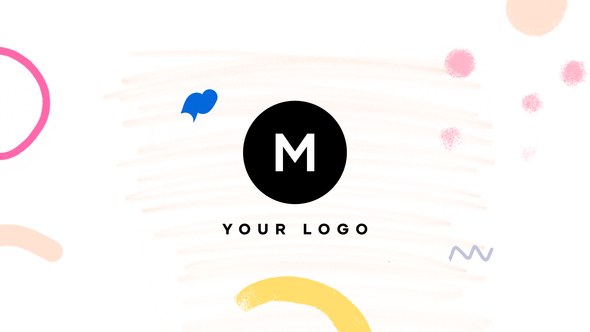 Videohive Hand Drawn Brush Minimal Logo Logo Stings template preview
