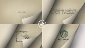 Videohive Page Flip Sketch Logo Logo Stings template preview