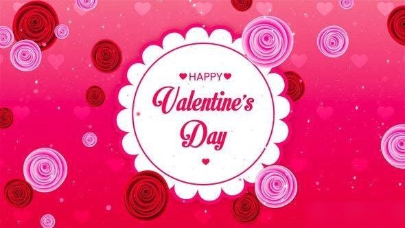 Videohive Circle Motion Flowers Style Valentines Day Slideshow