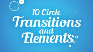 Circle Transitions and Elements Video Displays template preview