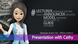 Presentation With Cathy: Office Uniform Video Displays template preview