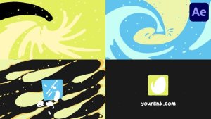 Videohive Colorful Wave Logo for After Effects Logo Stings template preview