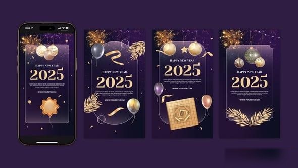 Videohive Happy New Year Instagram Story | Happy New Year Opener Openers template preview