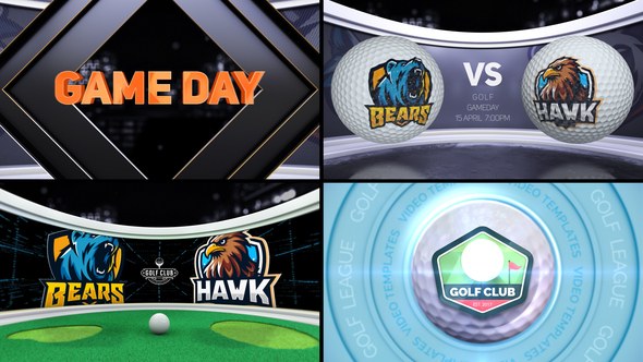 Videohive Golf VS Logo Stings template preview