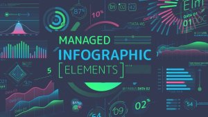 Managed Infographic Elements Video Displays template preview
