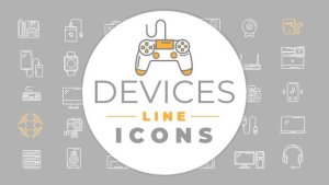 Videohive Devices Icons Elements template preview