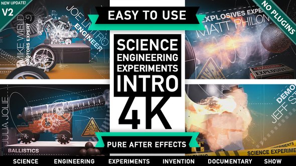 Videohive Engineering Mechanics and Technology Invention Intro Openers template preview
