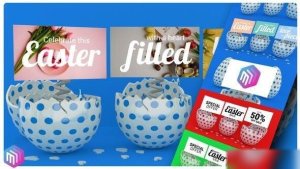 Videohive Happy Easter Promo / Greeting Card Easter template preview